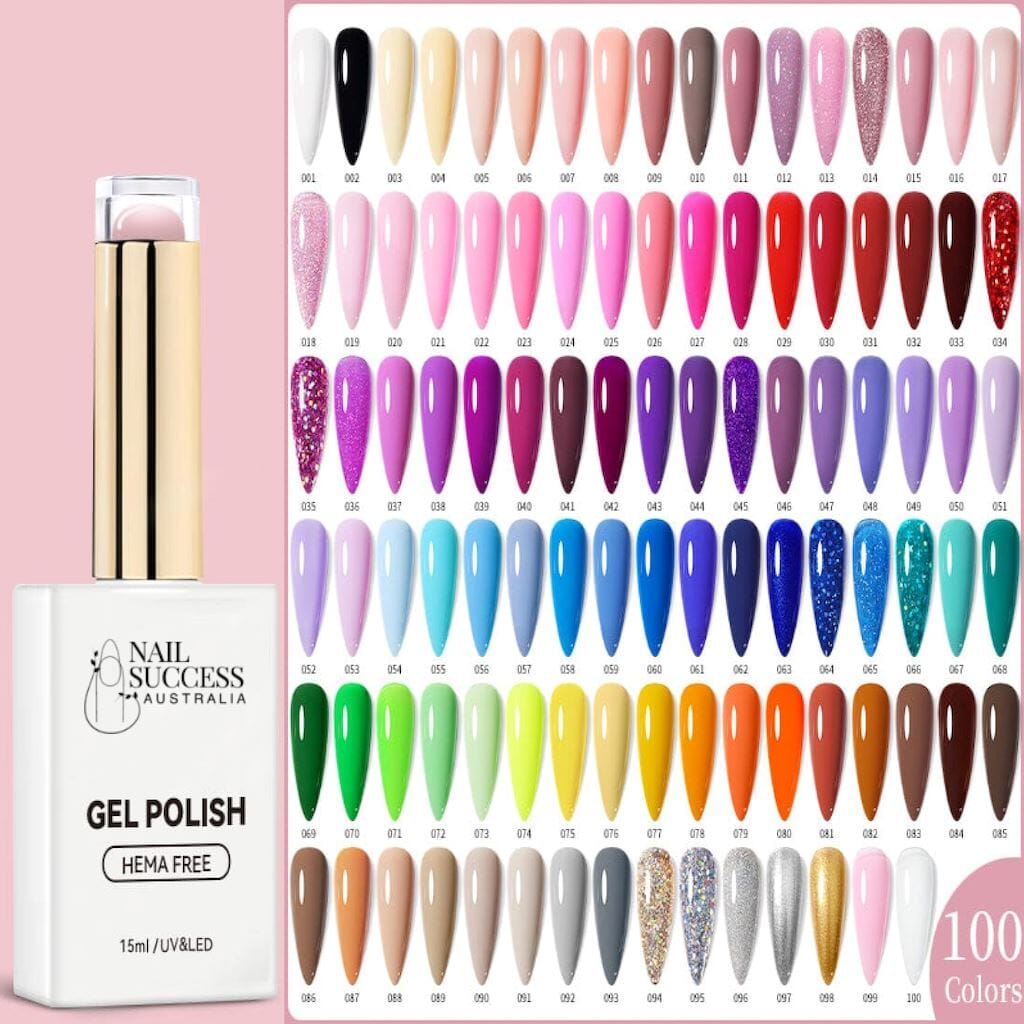 Hema Free Gel Nail Polish Set - 15ml Long Lasting Gel Polish Kit with 12 Vibrant Colors for Salon & Home Manicure | Perfect for Nail Art, DIY Nails & Professional Use
