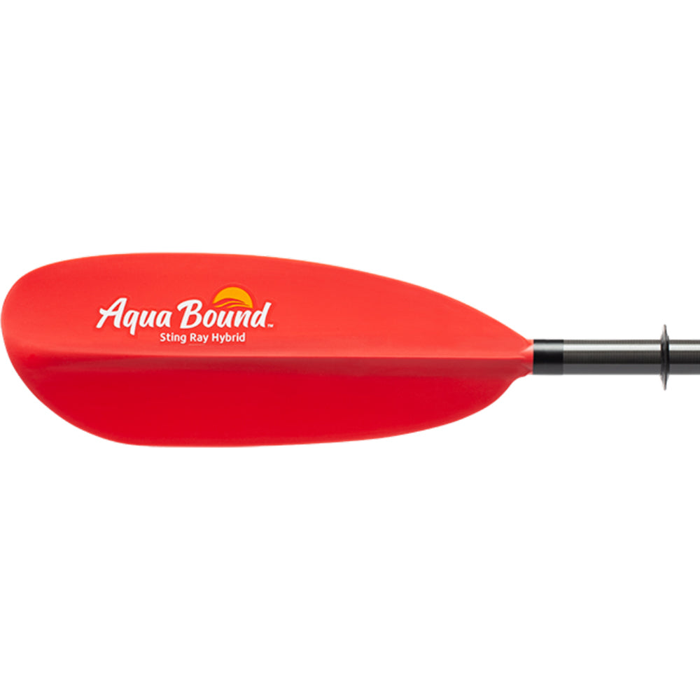 Aqua Bound Sting Ray Hybrid Posi Lok 2-Piece Kayak Paddle - Lightweight & Durable for Touring, Fishing & Recreational Kayaking