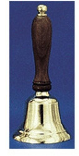 6.5 Inch School Bell - Classic Brass Handheld Bell for Teachers, Classroom, and Events - Perfect for Schools, Sporting Events, and Emergency Alarms