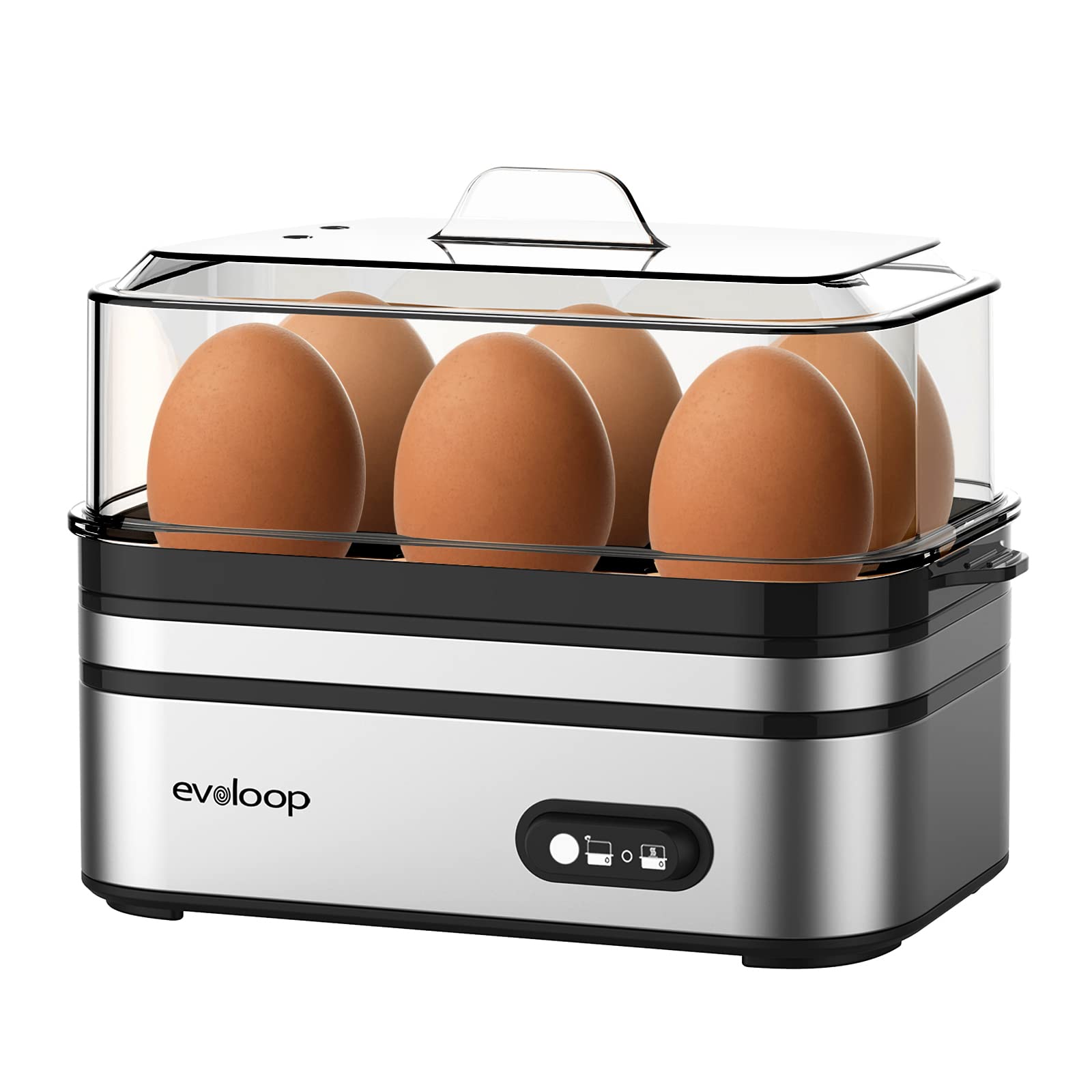 8-in-1 Automatic Nut Milk Maker & Rapid Egg Cooker - Electric 6 Egg Capacity - Perfect for Vegan Milk, Yogurt & Breakfast Meal Prep