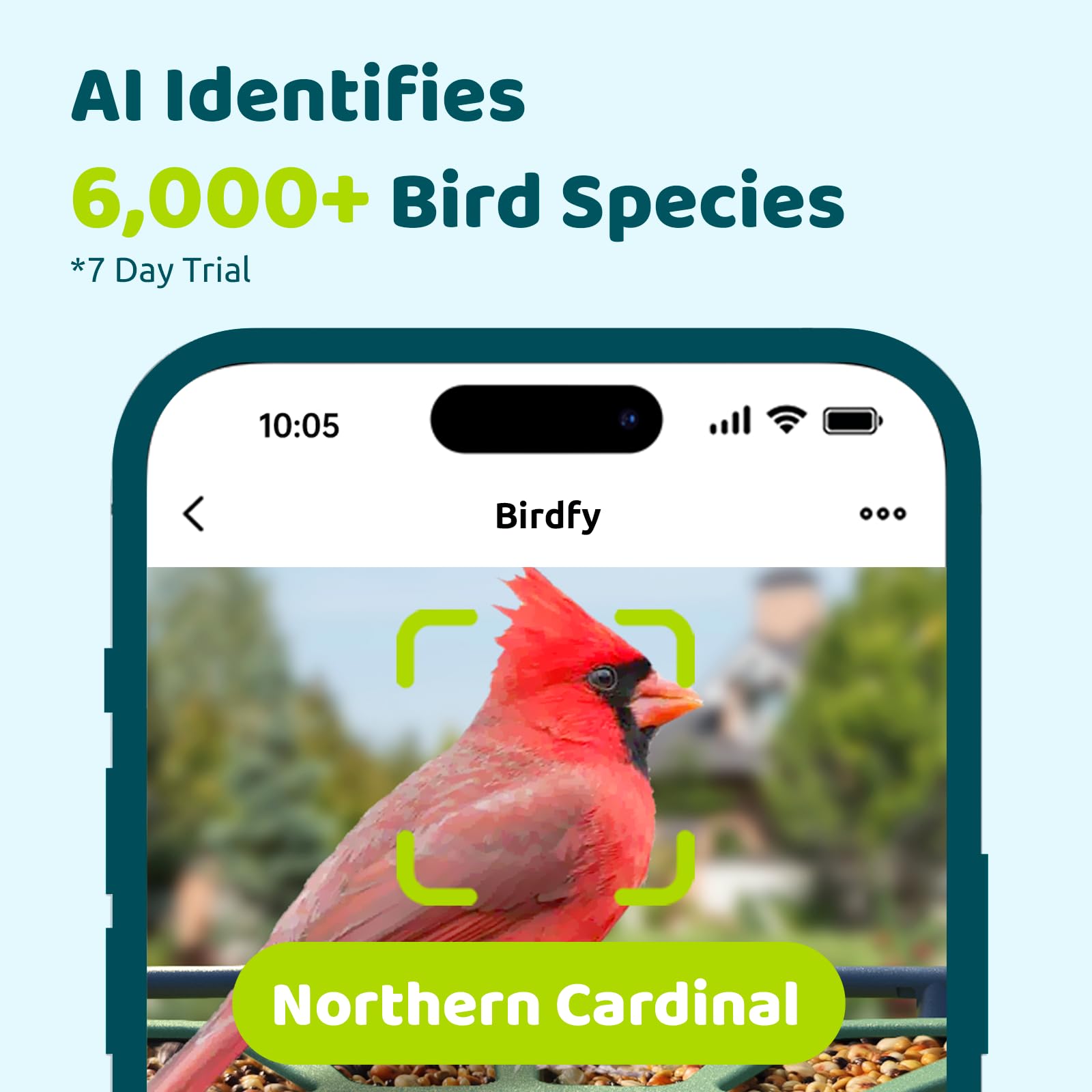 Birdfy 2 Smart Bird Feeder with Camera - Solar Powered Wireless Bird Watching Camera, Auto Video Capture & Motion Detection - Perfect Gift for Bird Lovers & Backyard Wildlife Observation