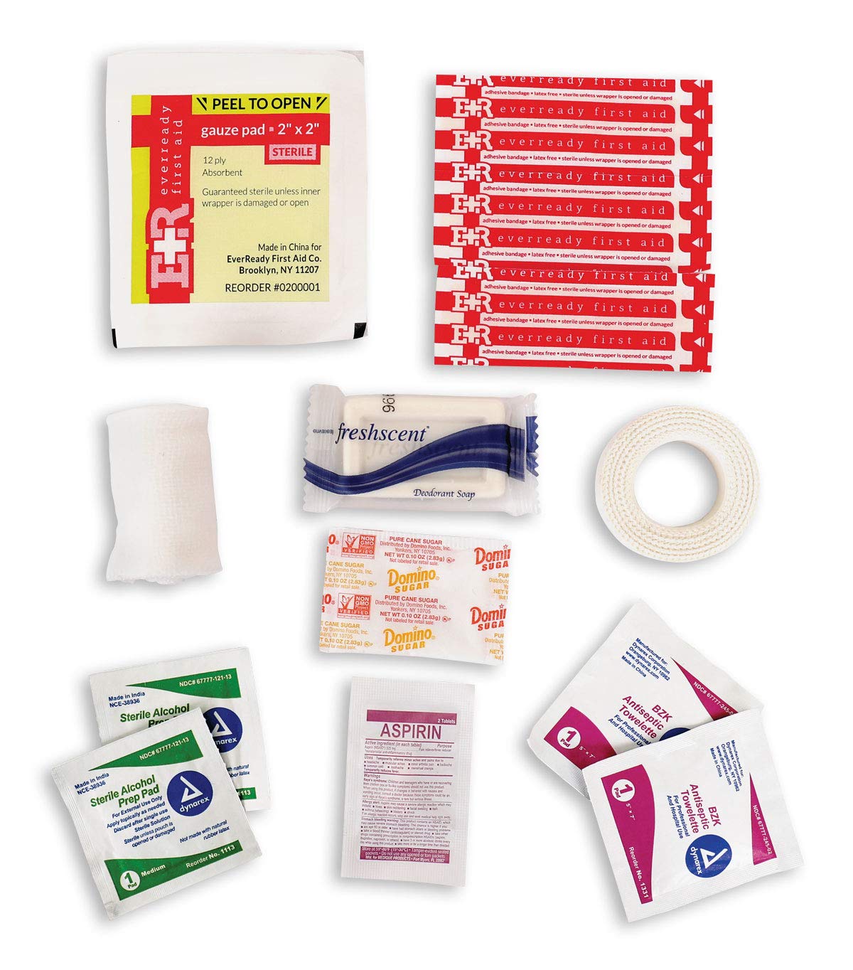 Rothco 18569 Military Tactical First Aid Kit with Zipper - Compact Emergency Medical Pouch for Outdoor, Camping, Hiking & Survival Gear