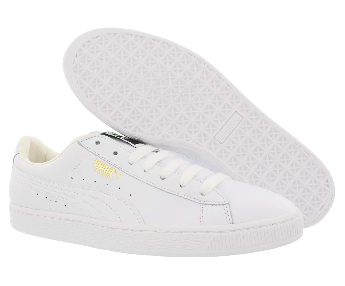 PUMA Men's Basket Classic XXI Lace-Up Sneakers - White Casual Shoes for Men | Comfortable Walking & Everyday Wear | Gym, Work, Street Style Fashion