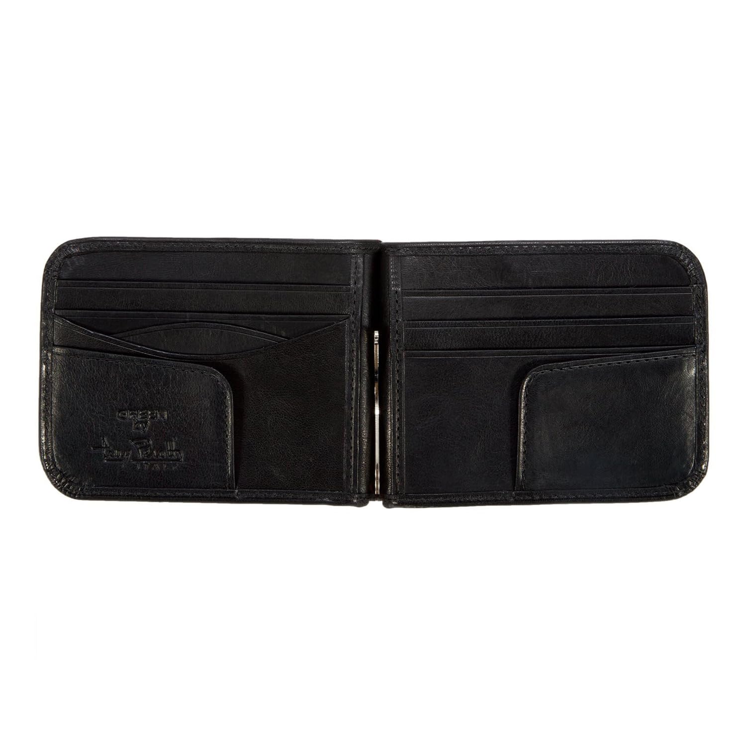 Tony Perotti Men's Slim Bifold Wallet with Money Clip - Minimalist Italian Leather Card Holder for Credit Cards & Cash - Perfect for Everyday Carry, Business & Travel