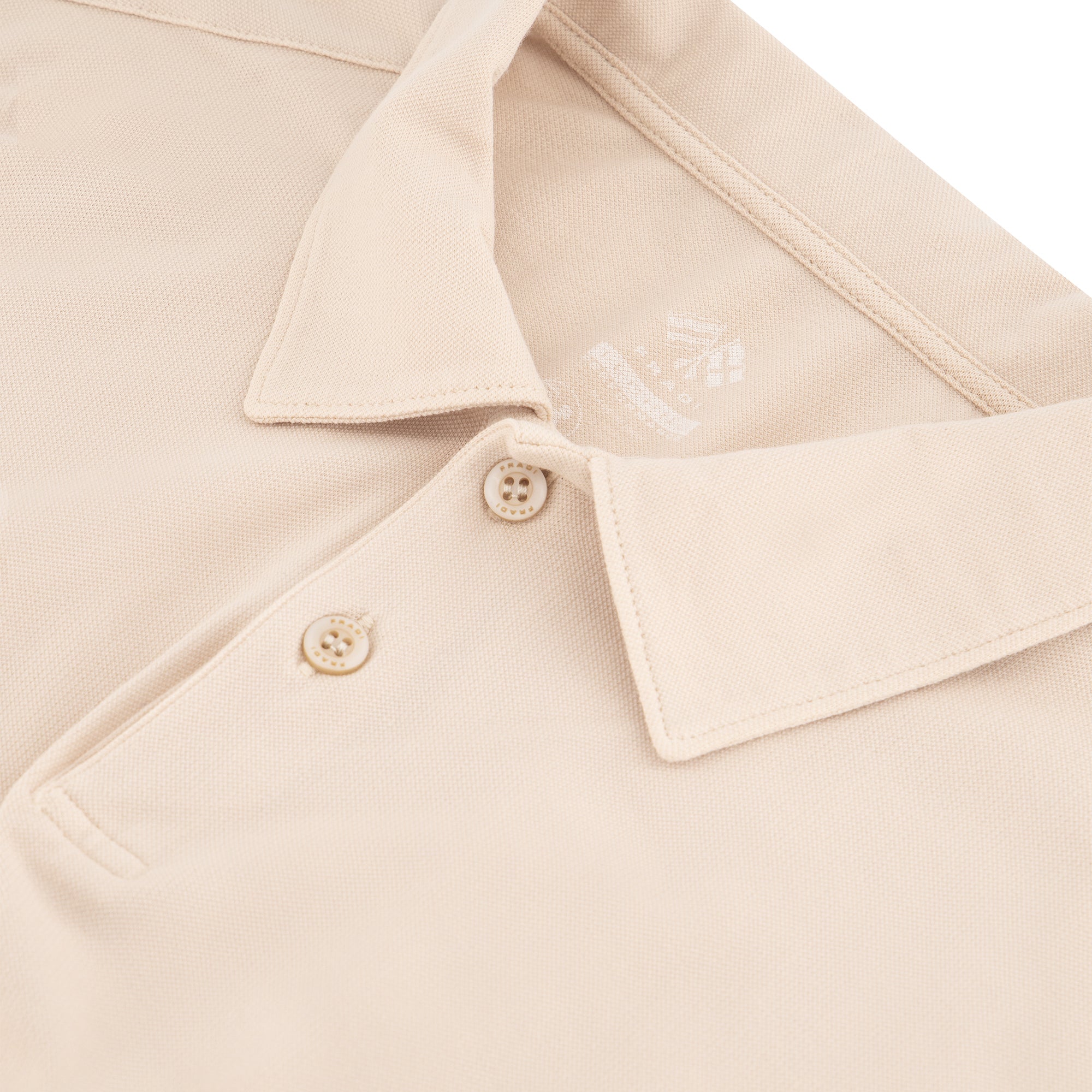 FRADI Men's Casual Short Sleeve Polo Shirt - Soft Cotton Breathable Slim Fit T-Shirt for Golf, Work & Everyday Wear | Beige