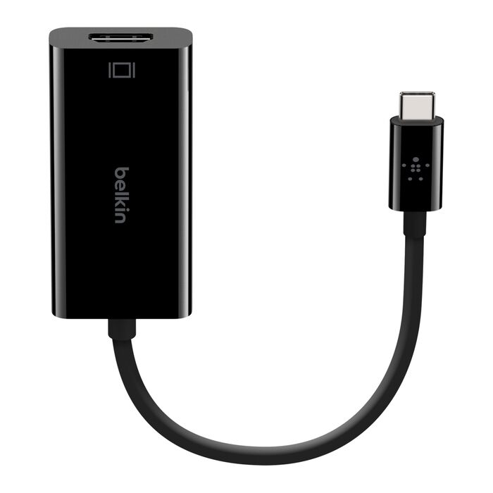 Belkin USB C to HDMI Adapter 4K 60Hz - High Speed USB Type C to HDMI Converter for MacBook Pro/Air, iPad Pro, Samsung Galaxy - Perfect for Home Office, Conference Presentations & TV Streaming
