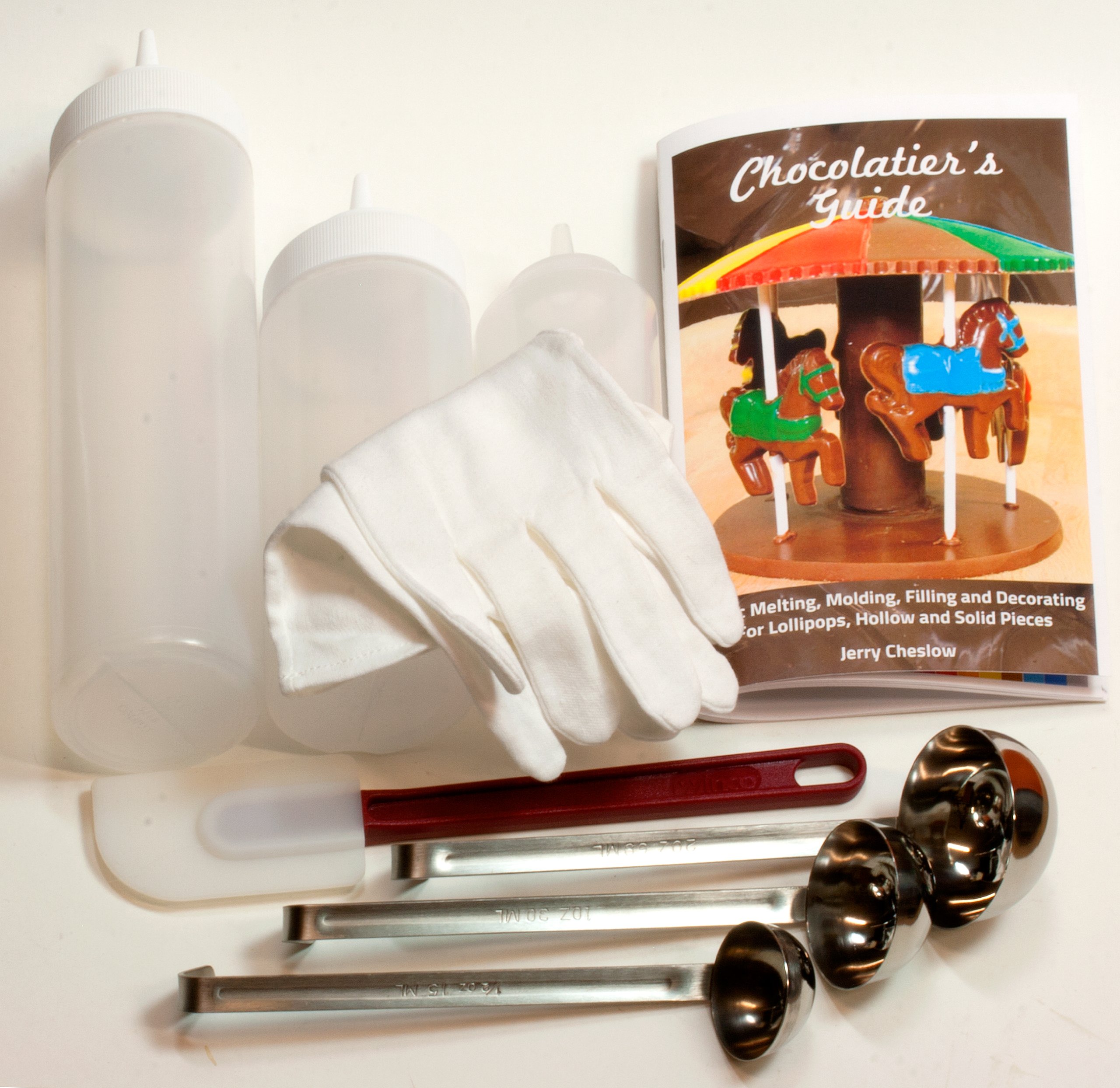 Premium 10-Piece Chocolate Mold Filling Kit - Squeeze Bottles, Ladles & Chocolatier's Guide for DIY Candy Making, Cake Decorating & Home Baking - Perfect for Valentine's Day, Christmas & Holiday Gifts