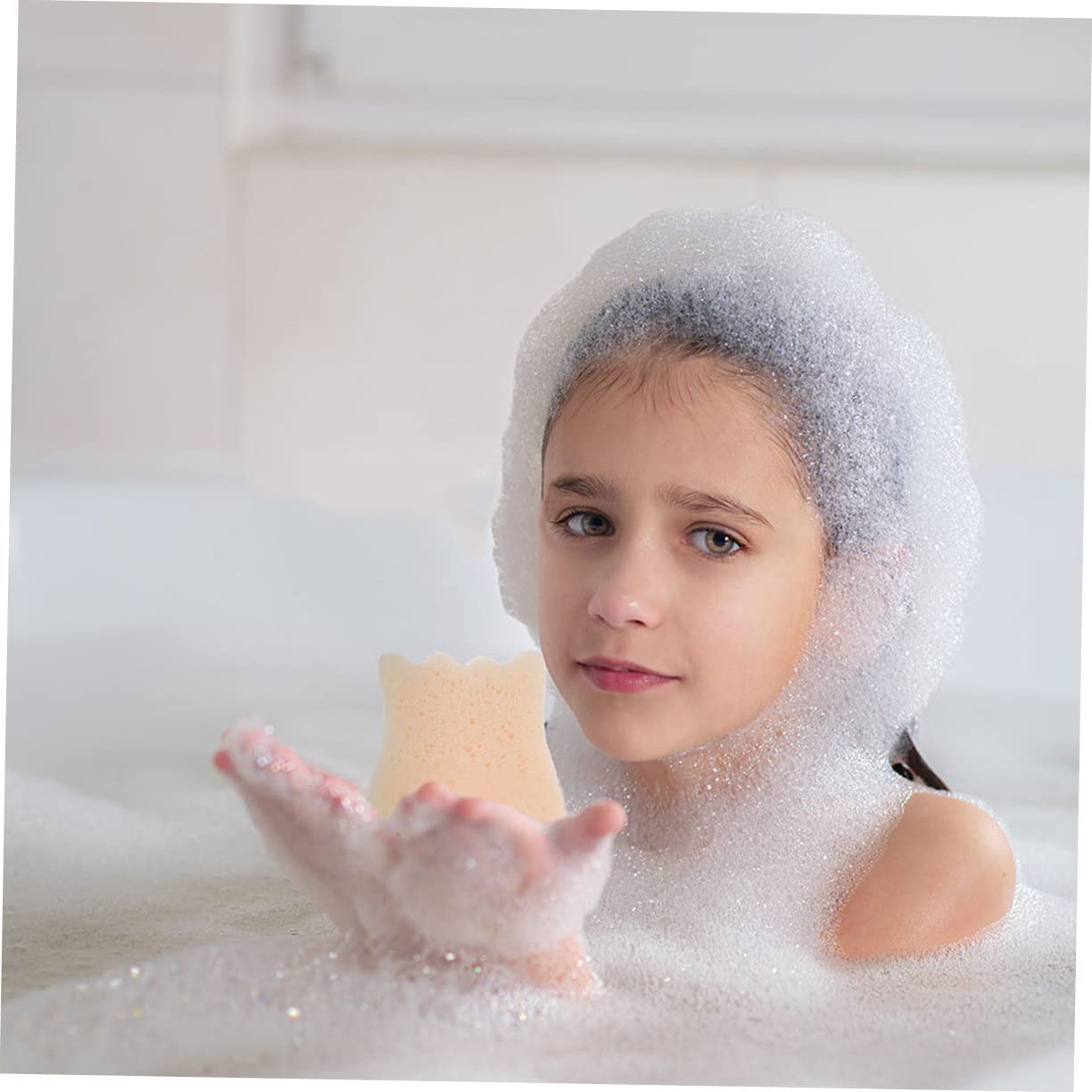DOITOOL 6-Pack Exfoliating Loofah Sponges for Bath & Shower - Soft Mesh Body Scrubber for Face, Skin & Baby Care - Gentle Cleansing & Exfoliating Shower Pouf Ball for Daily Use & Spa Days