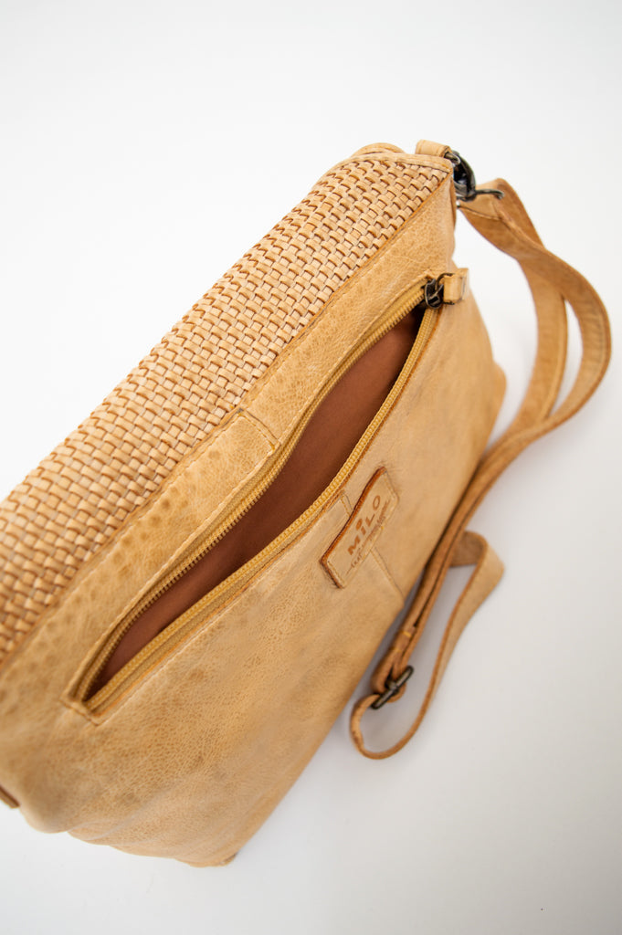 Premium Genuine Leather Handbag 072 - Soft Buckskin Women's Crossbody Purse for Work, Travel & Everyday Use