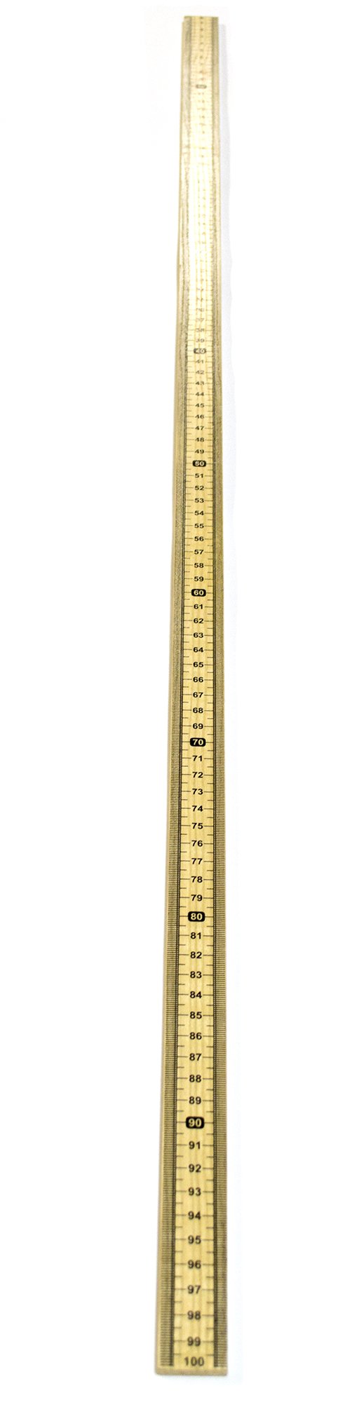 EISCO Hardwood Metric Meter Stick (Pack of 10) - Single Sided with Vertical Reading & Zero Top - Perfect for Science Labs, Classrooms & DIY Measurements