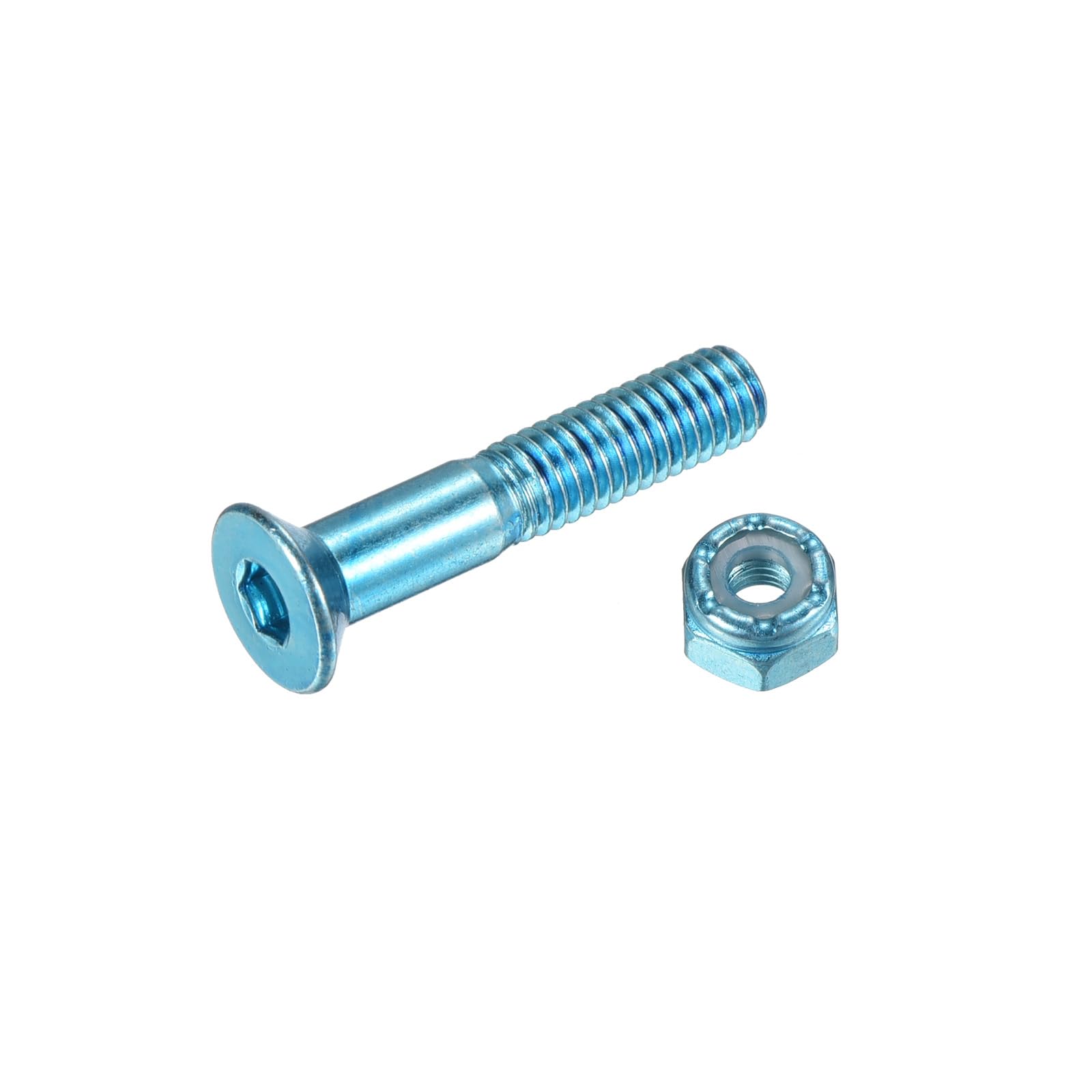 PATIKIL Skateboard Hardware Kit - 8pc Mounting Screws, Axle Nuts, Hex Key Set with Washers & Spacers for Skateboard Truck Wheels | Perfect for DIY Skateboard Assembly & Maintenance