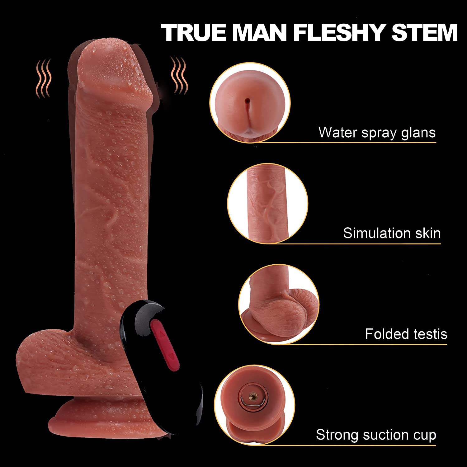 Realistic Ejaculating Dildo with 10 Vibrating Modes - 8.5 Inch Squirting Dildo & G-Spot Stimulator for Women | Electric Anal Plug Adult Sex Toy for Couples Play and Solo Pleasure
