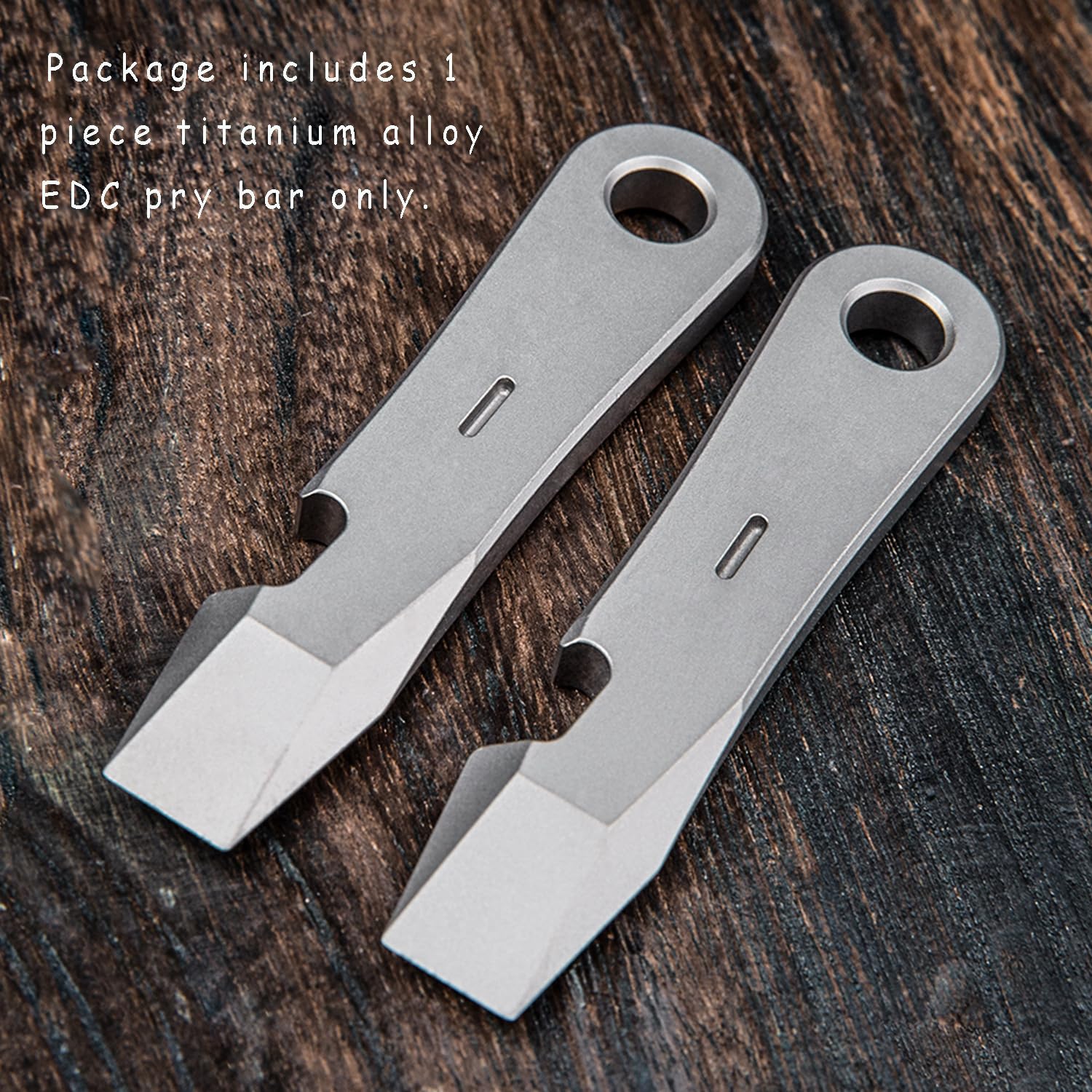 Titanium EDC Pry Bar - Multi-Tool with Bottle Opener & Keychain | Portable Mini Crowbar for Camping, Hiking, Survival & Everyday Carry (EDC)
