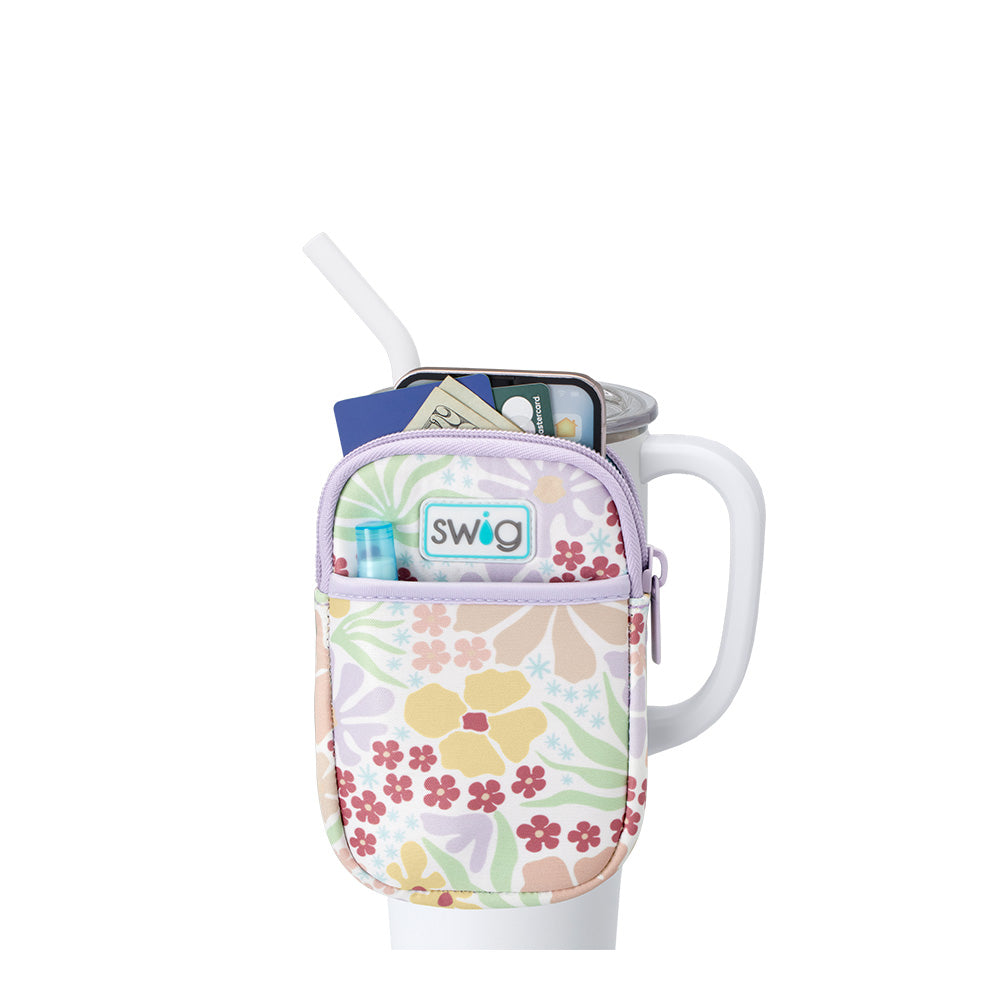Fresh Cut Mega Mug Pouch - Insulated Coffee Cup Holder for Travel, Office & Car - Leak-Proof & Durable Reusable Drink Carrier for Hot & Cold Beverages