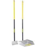 Flexrake The Scoop - Heavy Duty Poop Scoop & Garden Spade with Ergonomic Wood Handle - Large Size 11