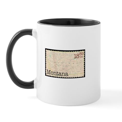 White/Black Inside - Montana Stamp Mug