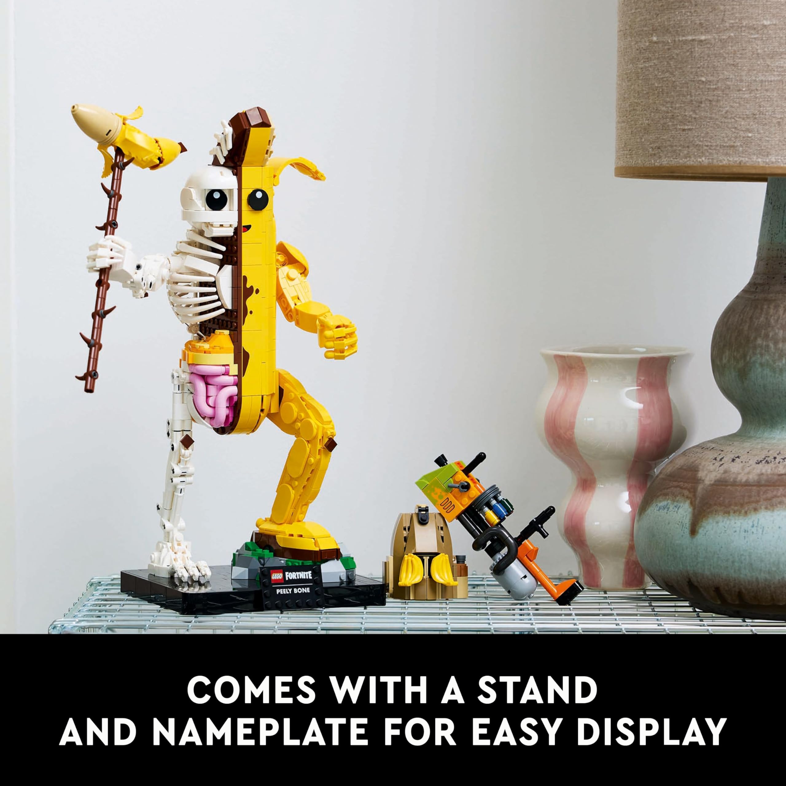 LEGO Fortnite Peely Bone Building Kit - DIY Collectible Set for Adults 18+ | Creative Home & Office Decor | Perfect Gift for Gamers & Fortnite Fans (Model 77072) | Great for Display, Gaming Rooms & Themed Parties