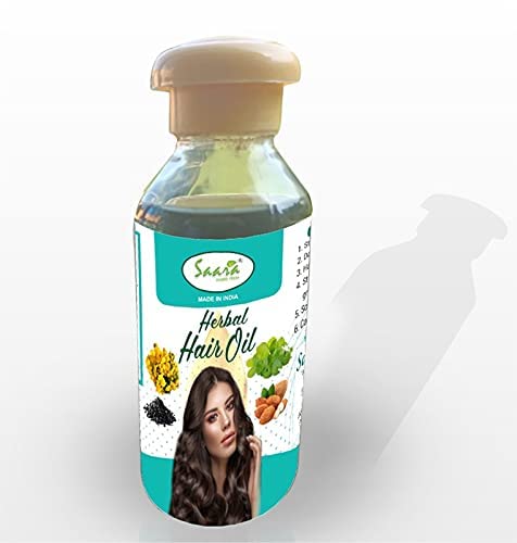 SAARA Ayurvedic Herbal Hair Oil for Hair Growth & Reducing Hair Fall - 100% Natural, 100ml (Pack of 1) | Promotes Thicker, Stronger Hair | Perfect for Daily Hair Care & Scalp Massage