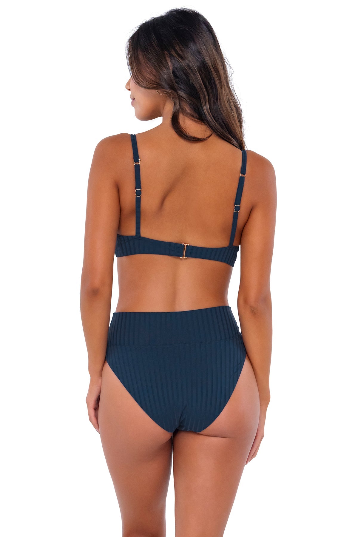 Swim Systems Night Sky Bay Rib Annalee Underwire Bikini Top - Sexy Swimwear for Women, Comfortable Support, Perfect for Beach Vacations & Pool Parties