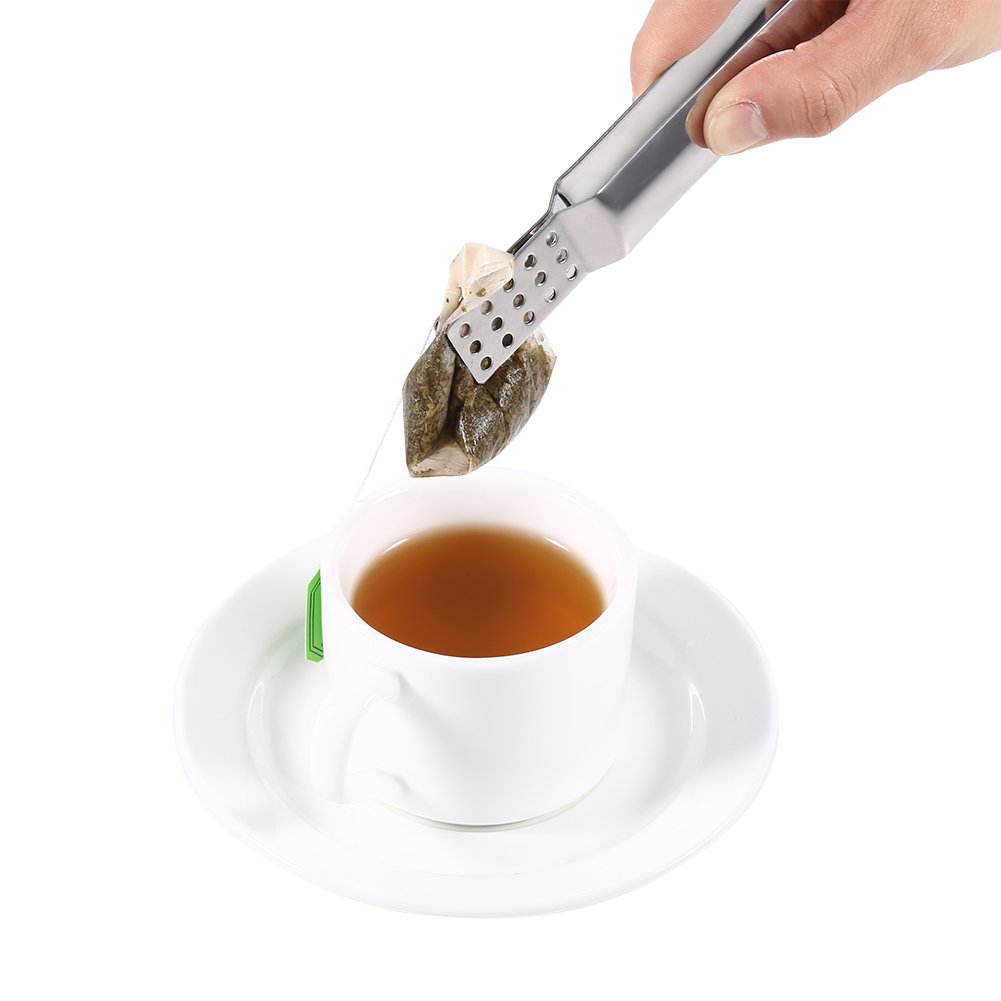 Stainless Steel Kitchen Clamp - 5.31 Inch Multipurpose Clip for Tea Bags, Food, and Kitchen Use - Perfect for Tea Houses, Restaurants, and Home Cooking