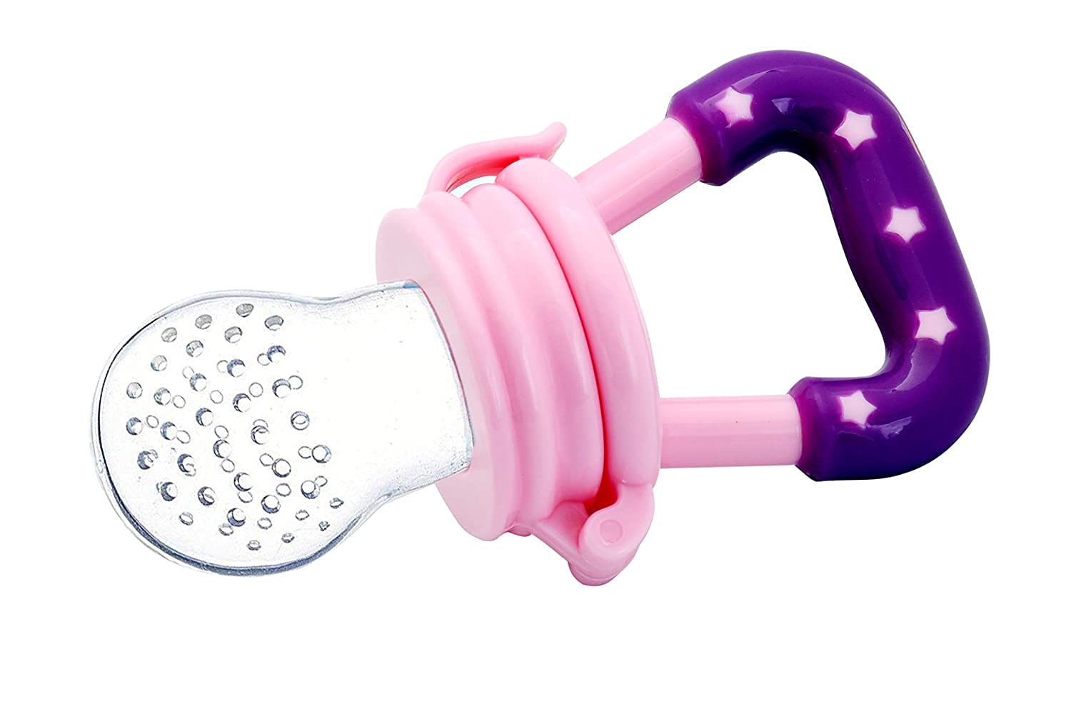 Silicone Baby Fruit Feeder Pacifier - Safe Teething Nibbler for Infants 4+ Months - BPA-Free Chewable Fruit Nipple for Healthy Snacking - Multicolor 7-Pack - Ideal for On-the-Go Feeding & Soothing Teething Pain