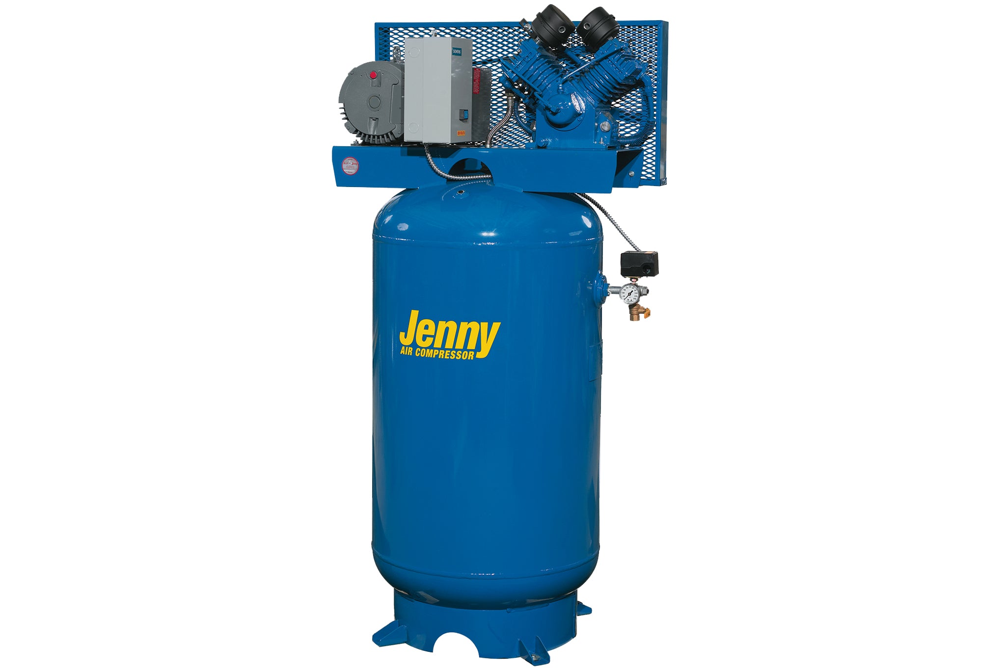 Jenny GT2B 60 2HP 60 Gallon Two Stage Air Compressor - Heavy Duty Industrial Air Compressor for Woodworking, Auto Repair & Construction - High Performance 60 Gallon Air Compressor for Professional Use