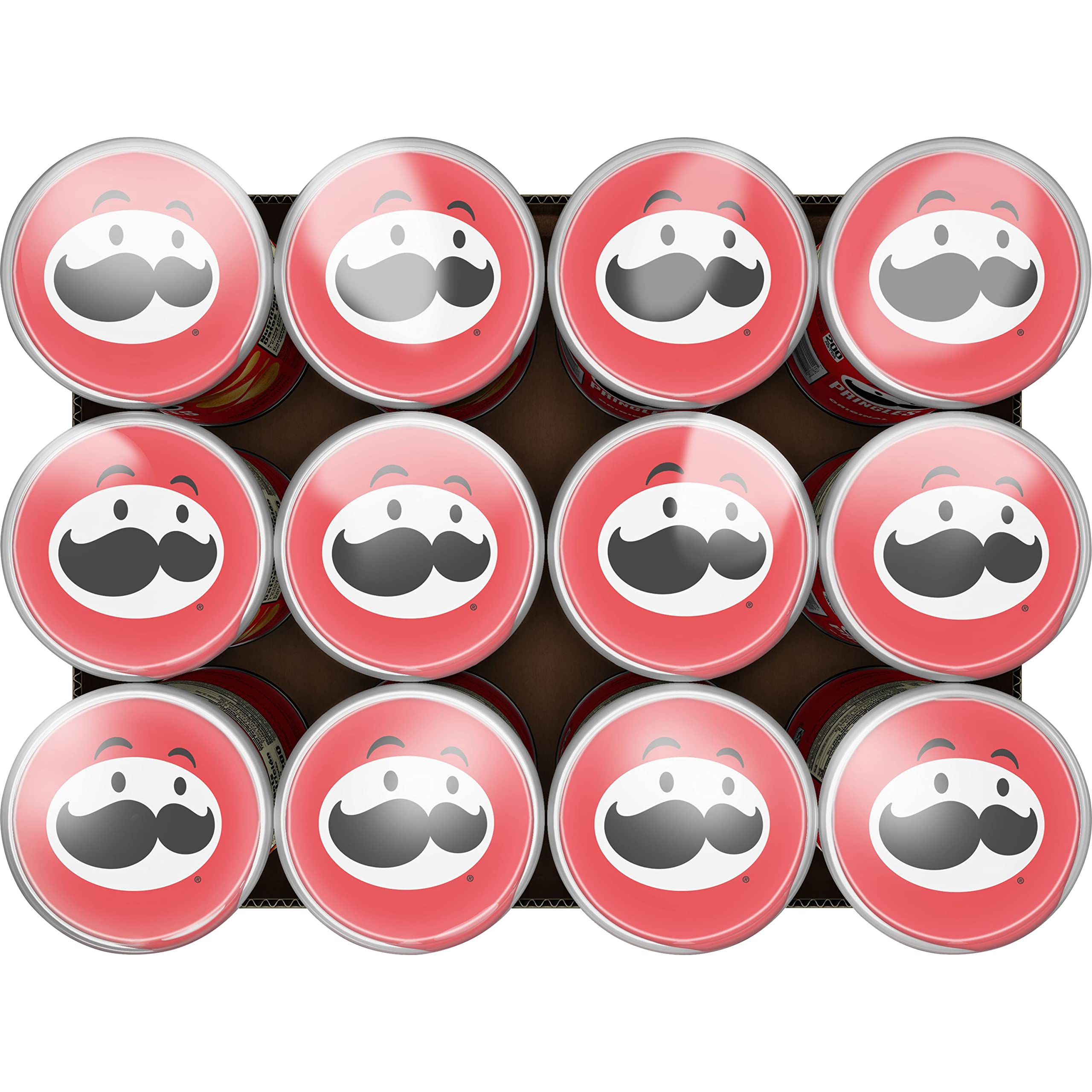 Pringles Original Potato Crisps Chips - 24 Cans Bulk Pack | Lunch Snacks, Office Snacks, Kids Snacks | Perfect for School Lunches, Road Trips & Movie Nights