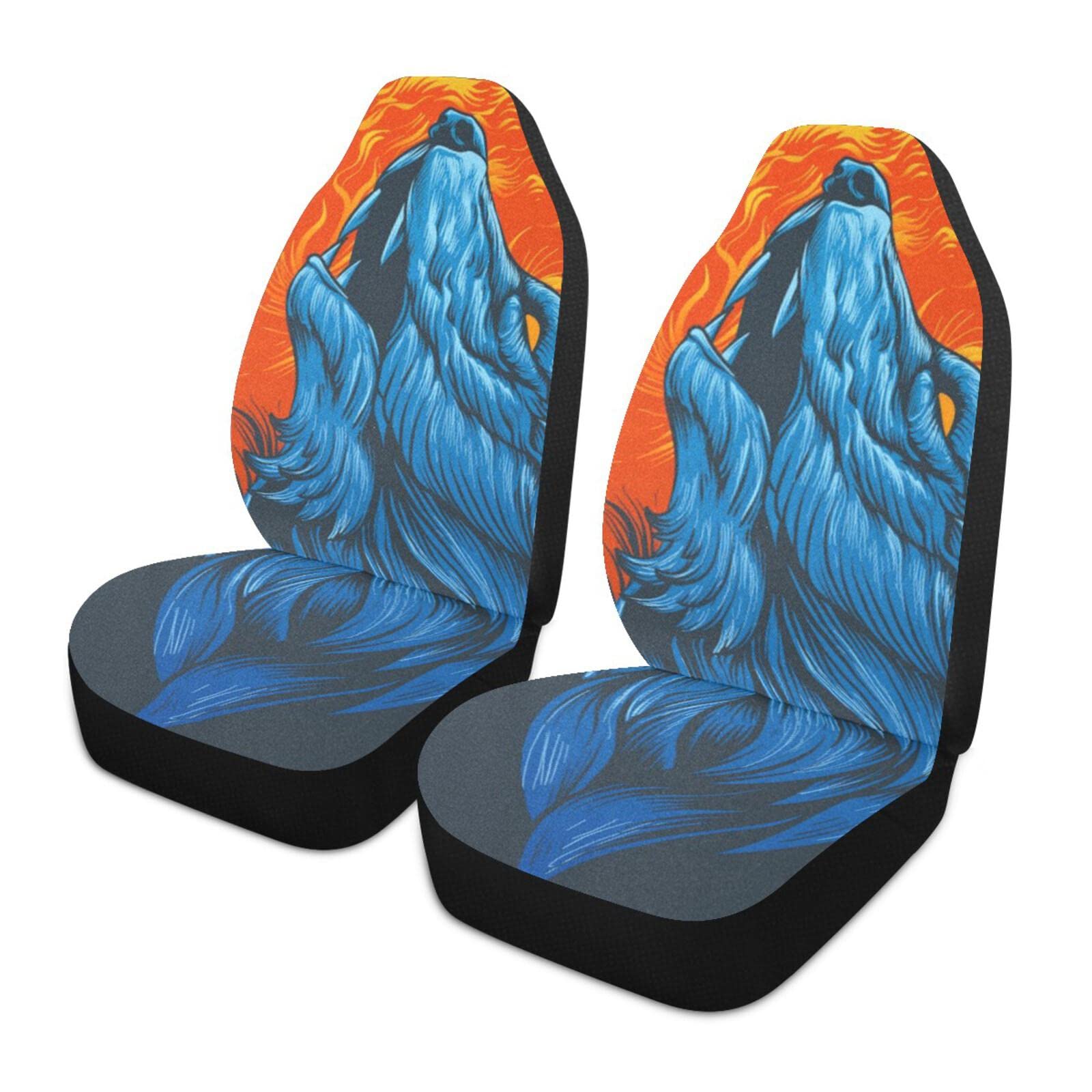 SWEETOP 2-Pack Universal Car Seat Covers - Stylish Patterns, Durable & Easy Installation - Fits Most Vehicles - Perfect for Road Trips, Daily Commutes & Pet Protection