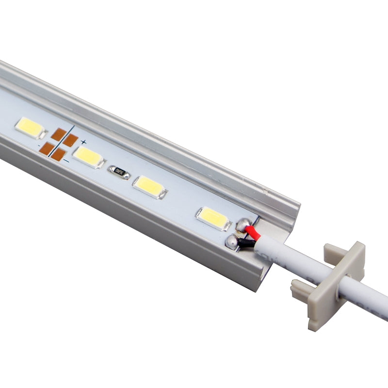 5/10 Pack 12V DC LED Surface Linear Profile Light Strip - Aluminum Channel with Cover for Under Cabinet Lighting, Kitchen Counter, Shelf & Staircase Illumination