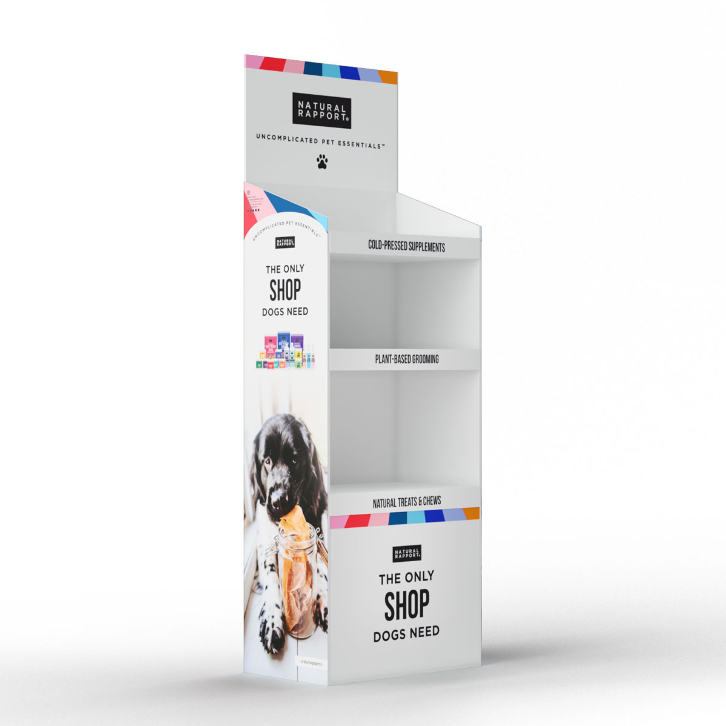 All-in-One Pet Wellness Station - Floor Retail Display for Grooming & Care | Perfect for Pet Stores, Vet Clinics & Pet Grooming Salons