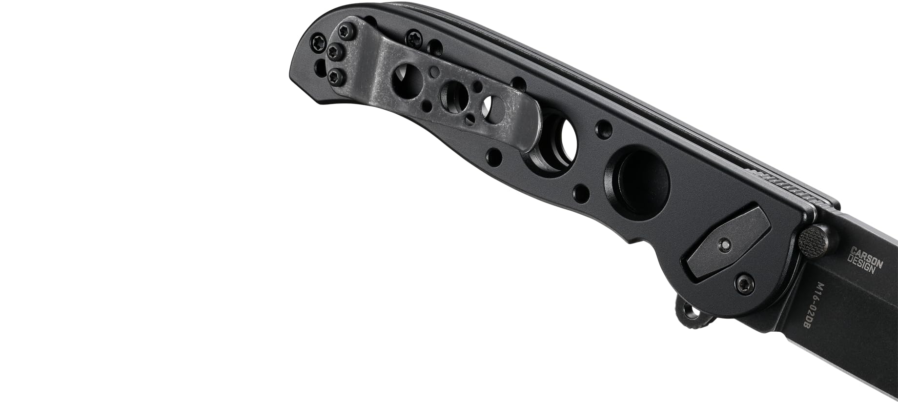 CRKT M16-02DB Assisted Opening Folding Pocket Knife - Deadbolt Lock, Reversible Pocket Clip, Stonewash Blade & Aluminum Handle - Perfect EDC Knife for Camping, Hiking & Outdoor Adventures