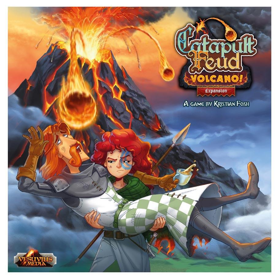 Catapult Feud: Volcano Expansion Board Game - Family Strategy Game for Kids & Adults - Perfect for Game Nights, Parties & Indoor Fun