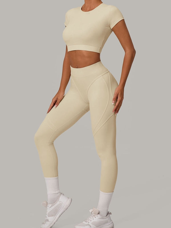 ZASUWA Women's Sexy Push Up High Waist Tracksuit Set - Gym Workout, Yoga, Lounge Wear for Women