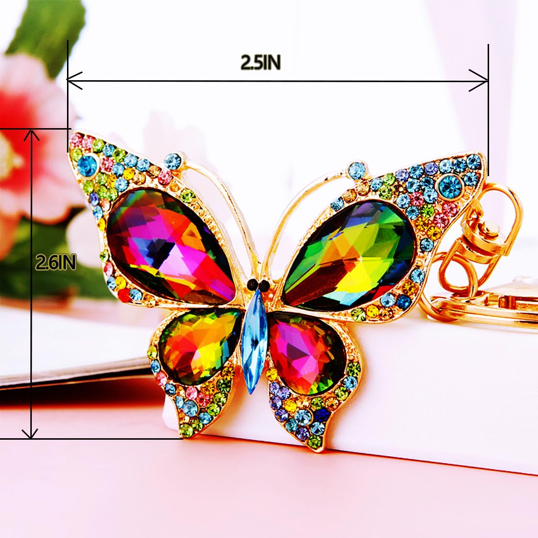 JUNQIU Monarch Butterfly Christmas Ornaments 2023 - Elegant Holiday Tree Decorations for Women & Kids - Perfect for Christmas Gifts, Home Decor, and Holiday Party Decorations
