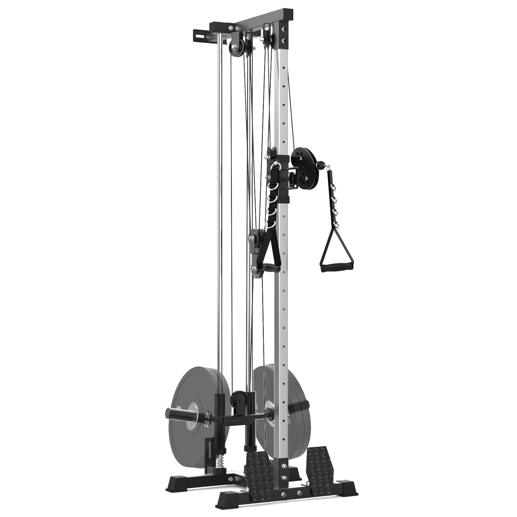 LAT Pulldown Machine - Multi-Functional Cable Workout Equipment with High & Low Pulley Station for Home Gym | Strength Training for Back, Arms & Legs | Perfect for Lat Pulldowns, Rows & Tricep Exercises