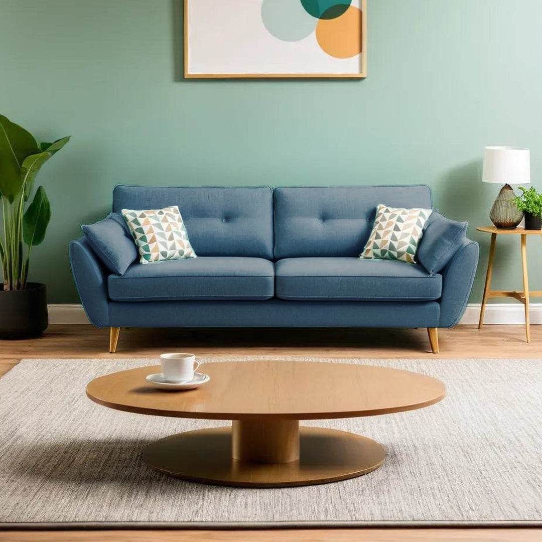 Water Repellent Heather Fabric Sofa - Comfortable & Durable Living Room Furniture for Home, Office, or Lounge