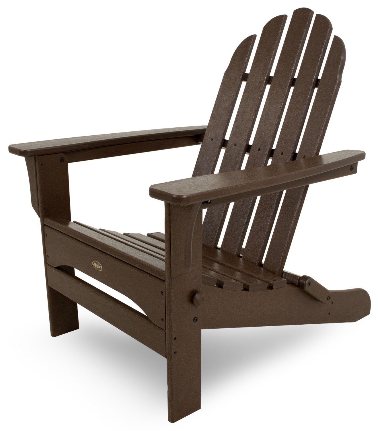 Trex Outdoor Furniture Cape Cod Folding Adirondack Chair with Vintage Lantern Design - Patio, Garden, Poolside & Beach Relaxation Chair