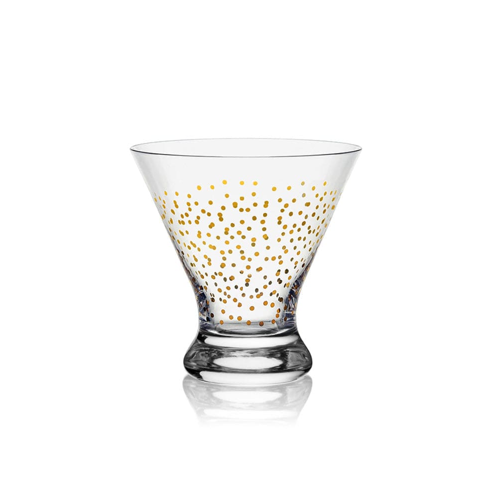 4-Pack Stemless Martini Glasses for Cocktails - Shatterproof Barware Set for Home Parties, Wedding Receptions & Cosmopolitan Drinks