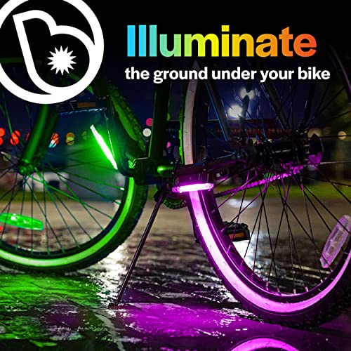 Brightz GoBrightz LED Bike Frame Light - 4 Modes (Flashing/Constant Glow) for Night Cycling Safety - Waterproof Bicycle Lights for Kids, Teens & Adults - Perfect for Commuting, Night Rides & Outdoor Adventures