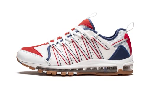 Nike Air Max 97 Men's Running Shoes - White/Sail/Deep Royal Blue | Comfortable Cushioned Sneakers for Jogging, Gym Workouts & Casual Wear