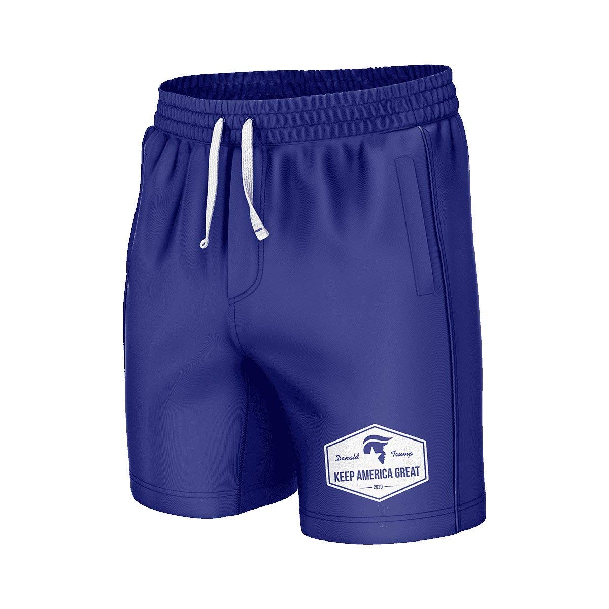 Keep America Great Blue Swim Trunks for Men - Quick Dry Comfortable Beach Shorts with Pockets - Perfect for Swimming, Vacation & Summer Outdoor Activities