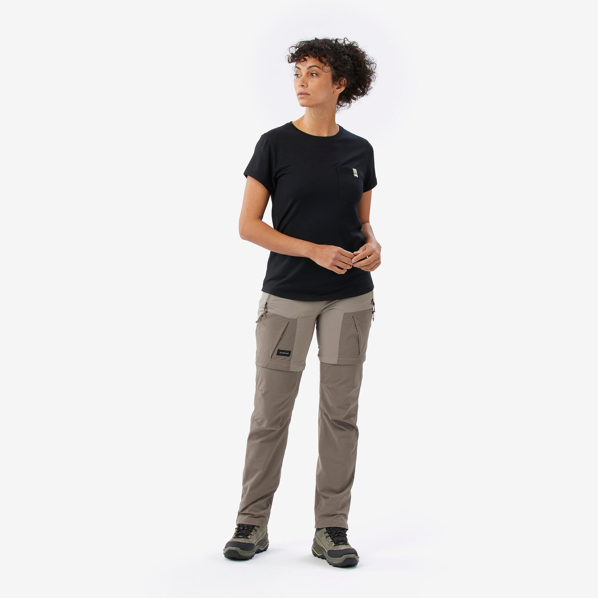 Simond Women's TRAVEL 900 100% Merino Wool T-Shirt - Soft & Breathable Travel & Outdoor Tee for Hiking, Camping & Everyday Wear