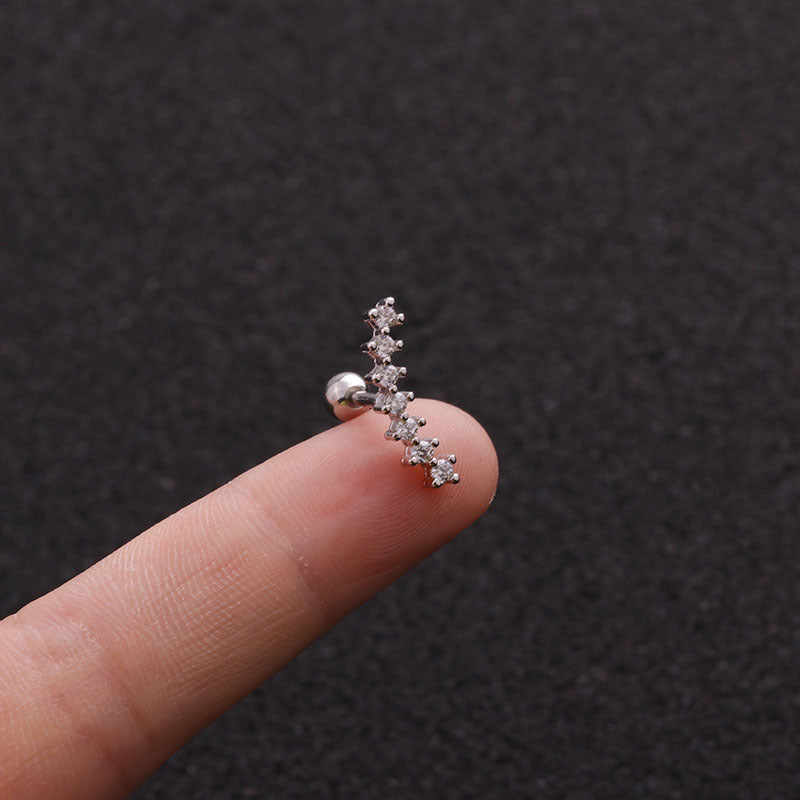 16G Surgical Steel Conch Stud Earrings, Helix Stud Earrings - Hypoallergenic Body Jewelry for Cartilage Piercing | Perfect for Everyday Wear & Special Occasions
