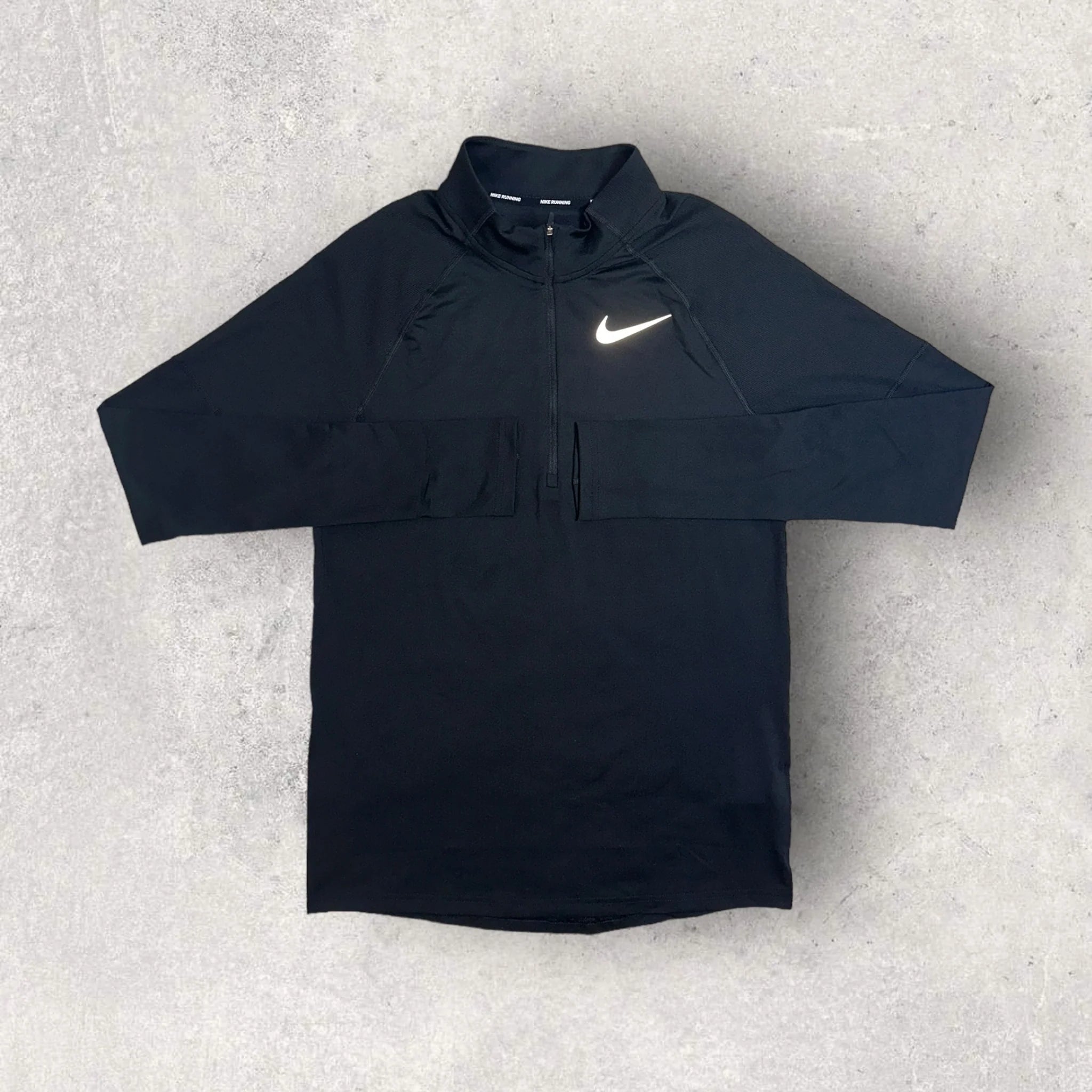 Nike Running 1/4 Zip Pullover & Challenger Shorts Set - Black | Lightweight Performance Outfit for Jogging, Gym Workouts & Outdoor Training