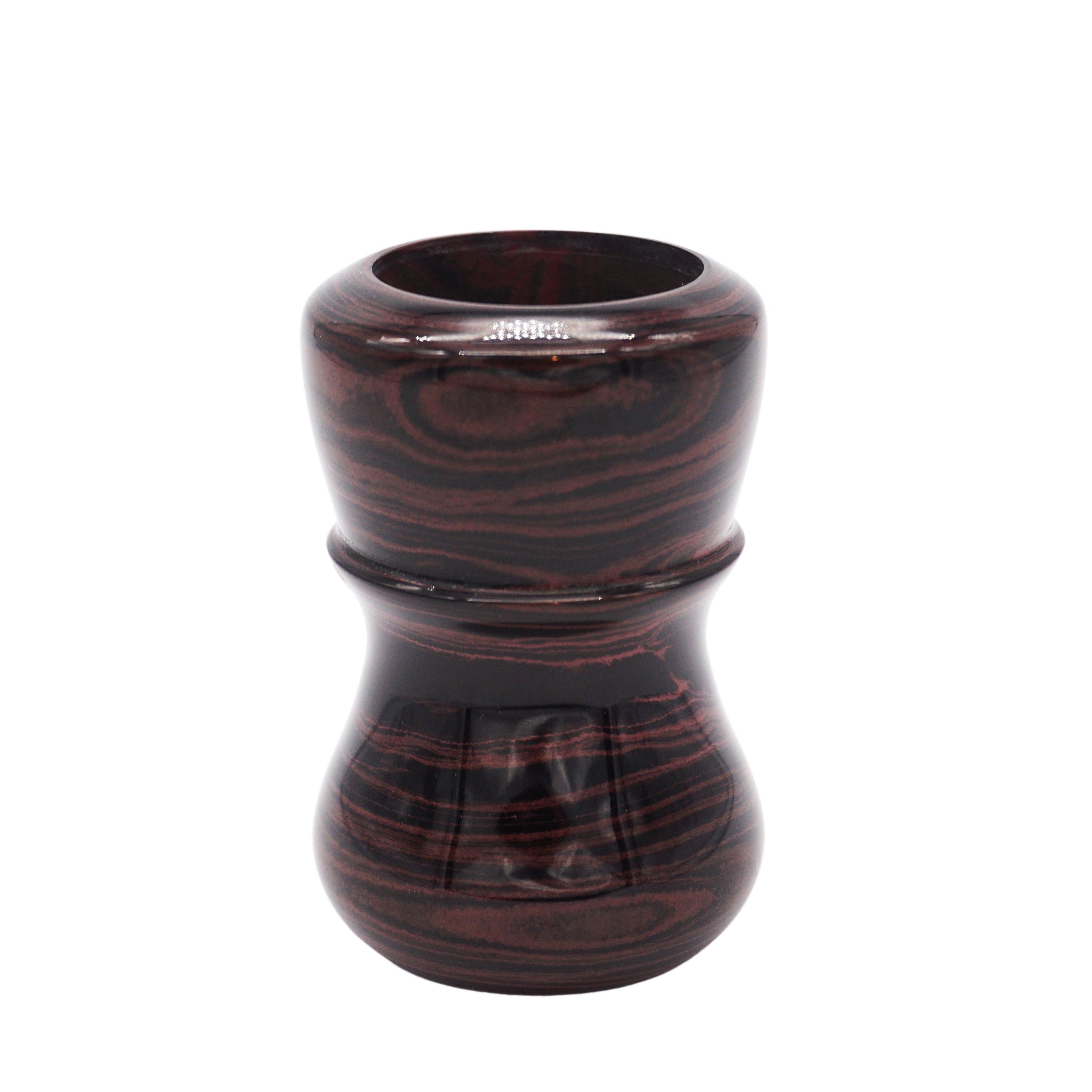 Premium Handmade Raspberry Ebonite Shaving Brush Handle - Compatible with 24mm & 26mm Shaving Brush Knots - Perfect for Wet Shaving, Grooming Kits & Luxury Bathroom Accessories