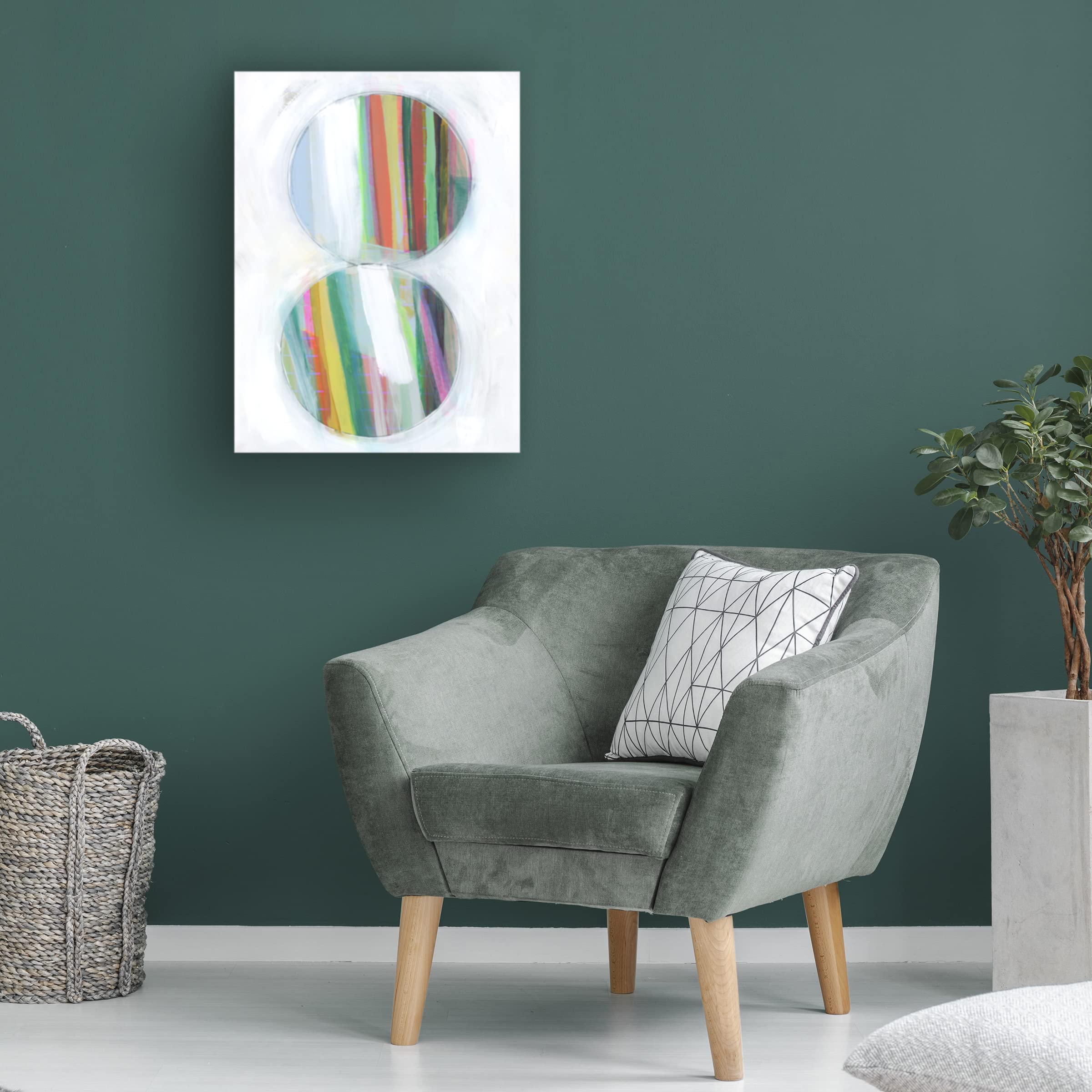 Bellissimo Art 'Art in Whites III' Premium Canvas Wall Art - 35x47 Inches - Modern Home Decor for Living Room, Bedroom & Office