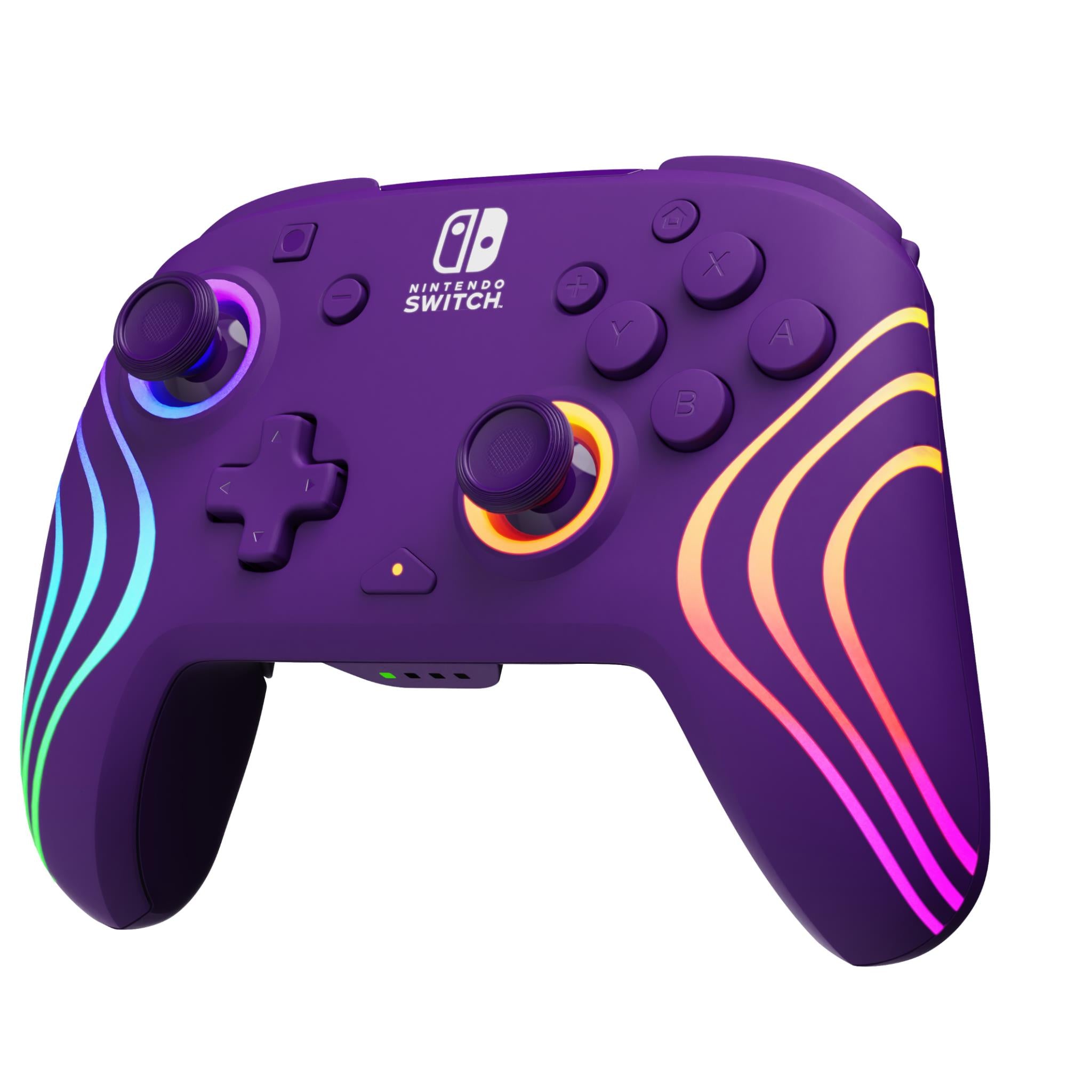 Afterglow Wave Wireless Controller for Nintendo Switch - Purple | Ergonomic Design, Motion Controls, HD Rumble | Perfect for Gaming at Home or On-the-Go