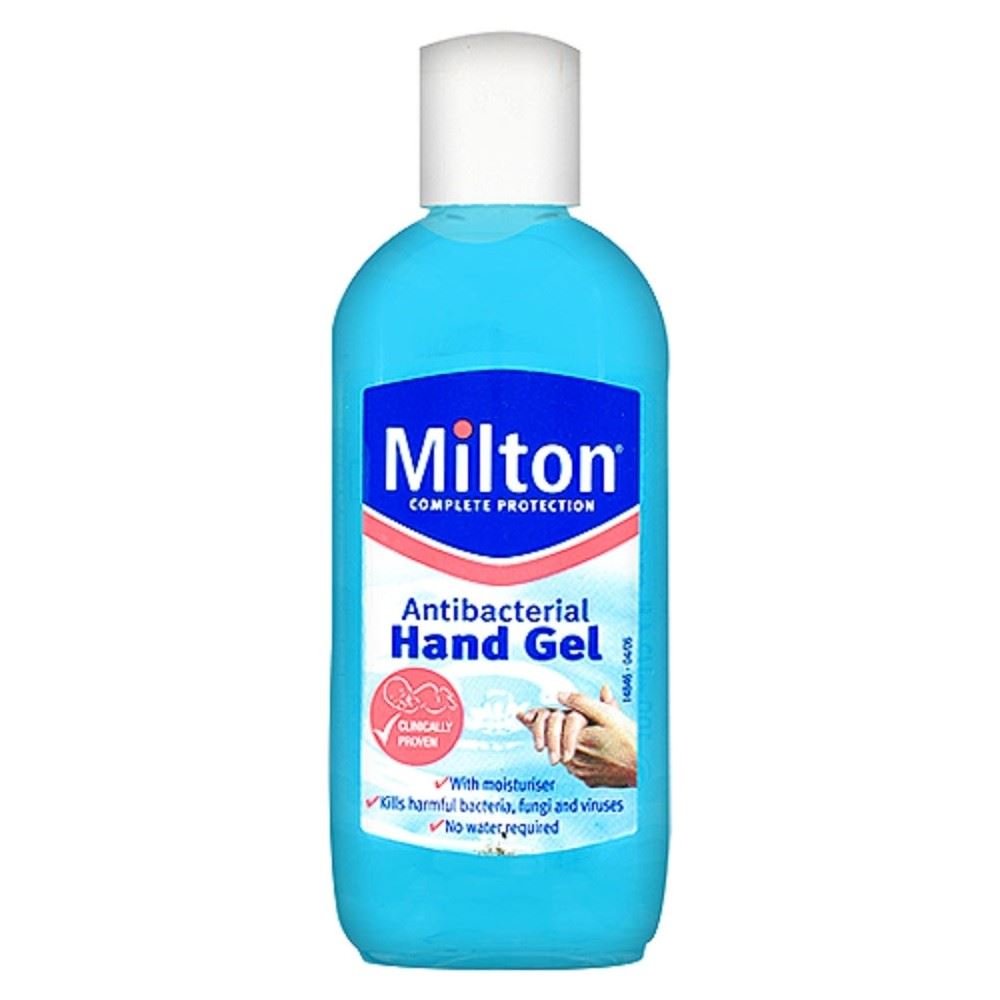 Milton Antibacterial Hand Sanitizer Gel (100ml, Pack of 2) - Kills 99.9% Germs, Moisturizing Formula - Perfect for Travel, Office, School & Everyday Use