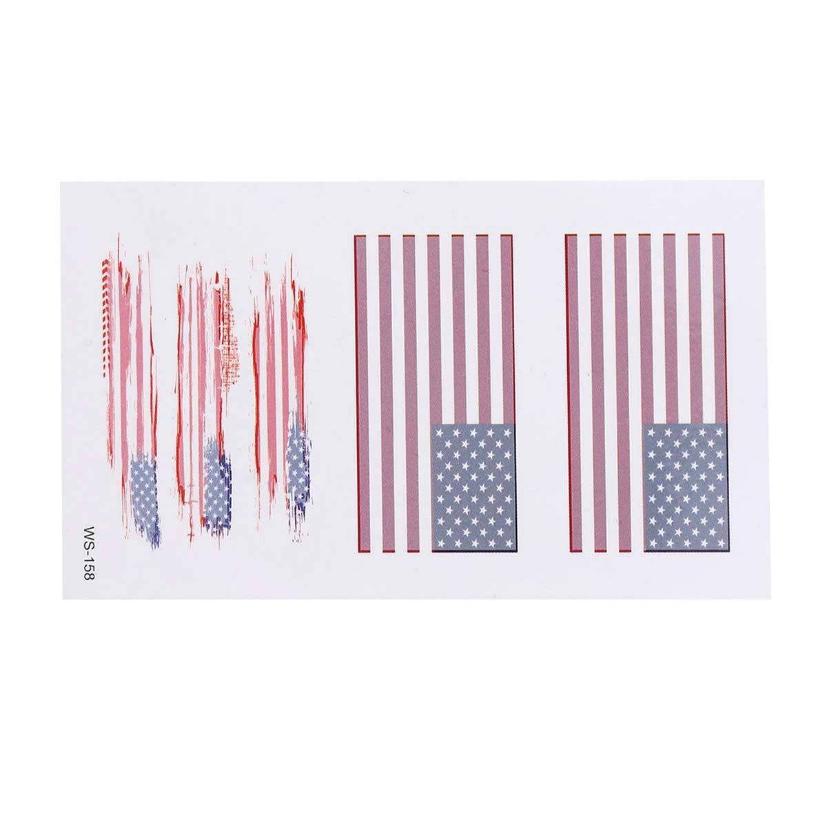 Bestoyard 10pcs Patriotic Temporary Tattoos - American Flag Independence Day Tattoo Stickers for 4th of July Party, Face & Body Decor for Kids & Adults - Perfect for Independence Day Celebrations, BBQ Parties & Patriotic Events