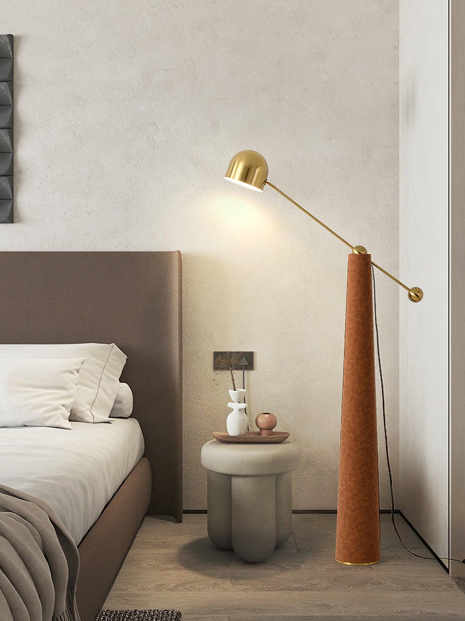 Modern Metronome Floor Lamp - Adjustable Height LED Standing Light for Living Room, Bedroom & Office - Perfect for Reading, Relaxing & Ambient Lighting